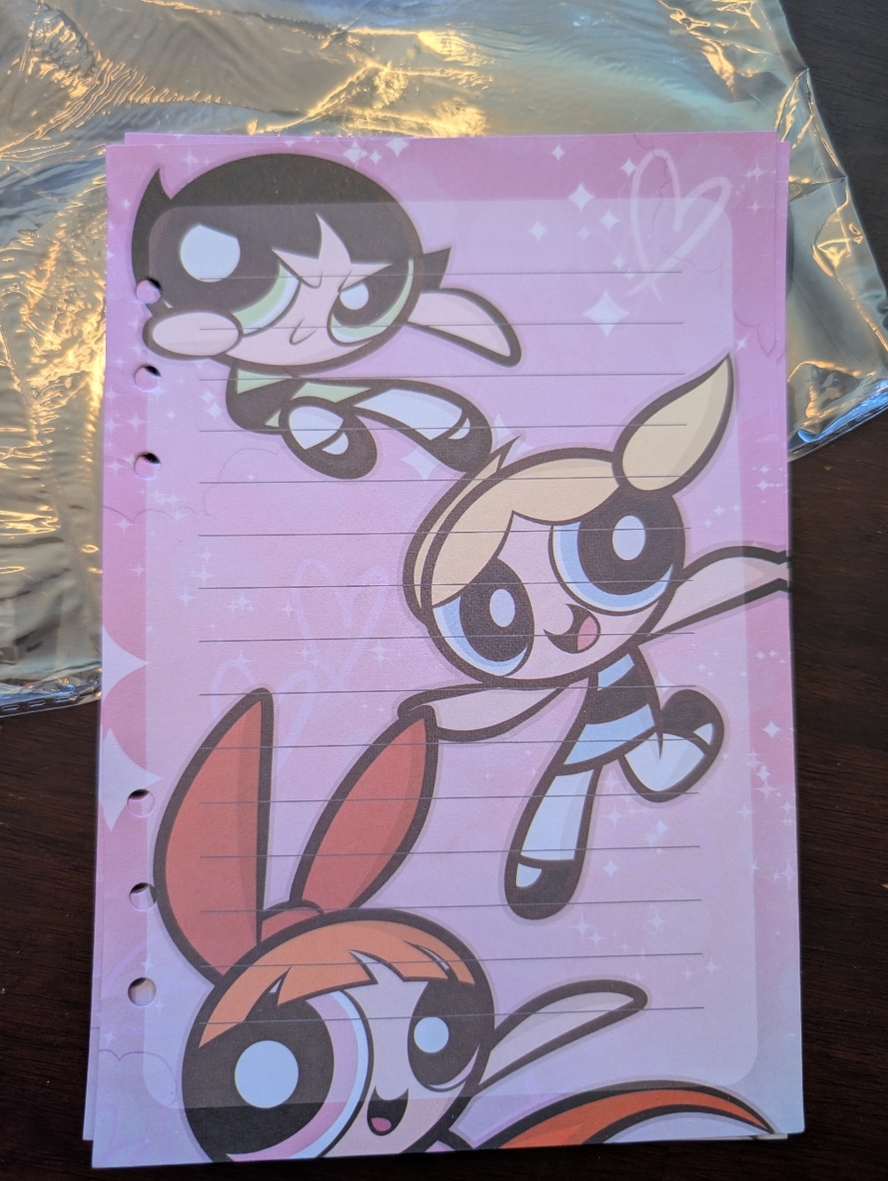 NEW A5 PPG Power Puff Girls Themed Filler Binder Paper